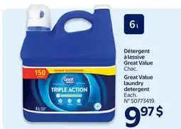 Walmart Détergent à lessive Great Value offer