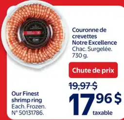 Walmart Couronne de crevettes Notre Excellence offer