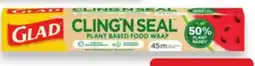 Walmart Cling'N Seal à base de plantes à 50% 45 m de Glad offer