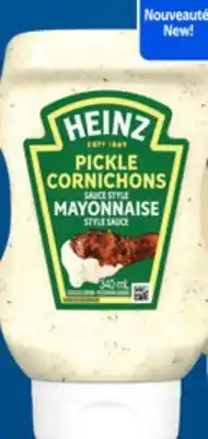 Walmart Sauce style mayonnaise Heinz aux cornichons ou au bacon fumé offer
