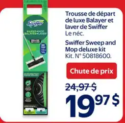 Walmart Trousse de départ de luxe Balayer et laver de Swiffer offer