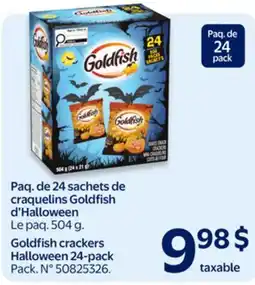 Walmart Paq. de 24 sachets de craquelins Goldfish d'Halloween offer