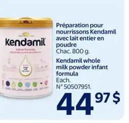 Walmart Preparation pour nourrissons Kendamil avec lait entier en poudre offer