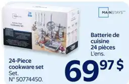 Walmart Batterie de cuisine 24 pièces offer