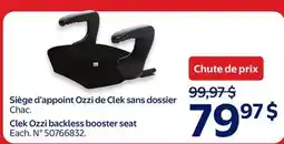 Walmart Siege d'appoint Ozzi de Clek sans dossier offer