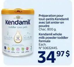 Walmart Préparation pour tout-petits Kendamil avec lait entier en poudre offer
