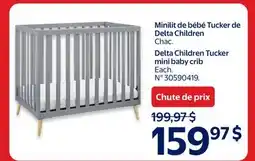 Walmart Minilit de bébé Tucker de Delta Children offer