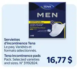 Walmart Serviettes d'incontinence Tena offer