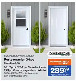 Patrick Morin Steel Door, 34 in offer