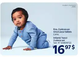 Walmart Ens. 2 pieces en tricot pour bébés offer