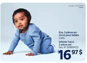 Walmart Ens. 2 pieces en tricot pour bébés offer