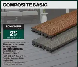Patrick Morin ENHANCE BASICS Composite Deck Board offer