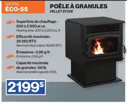 Patrick Morin ÉCO-55 PELLET STOVE offer