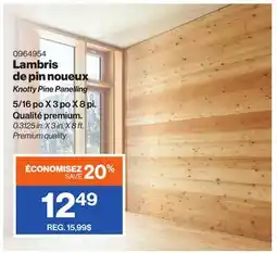 Patrick Morin Knotty Pine Panelling offer