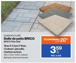 Patrick Morin BRICO Patio Slab offer