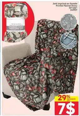 Rossy Printed flannel throw offer