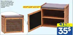 Rossy Entrance bench with cushion and storage offer