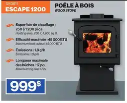Patrick Morin ESCAPE 1200 WOOD STOVE offer