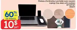 Rossy Laptop tray desk with cushion offer
