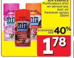 Rossy AIR ESSENCE air freshener sprays offer