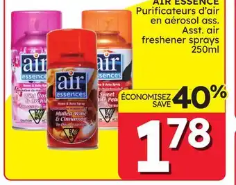 Rossy AIR ESSENCE air freshener sprays offer