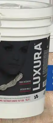 Canac Luxura Interior Wall Latex Paint UltimateWhite18.9L offer