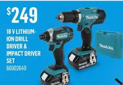 Canac 18 V Lithium-Ion Drill Driver & Impact Driver Set offer