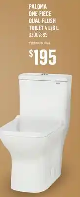 Canac Paloma One-Piece Dual-Flush Toilet 4 L/6 L offer