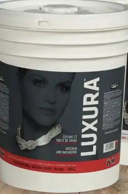 Canac Luxura Kitchen Bathroom Interior Latex Paint White& Colours 18.9L offer