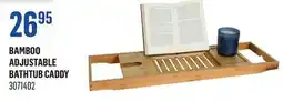 Canac Bamboo Adjustable Bathtub Caddy offer