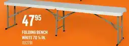 Canac Folding Bench White 707/8in offer