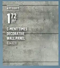 Canac C-Ment Times Decorative Wall Panel offer