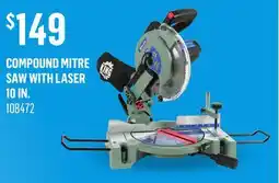Canac Compound Mitre Saw with Laser 10 in offer