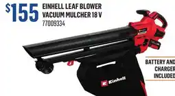 Canac Einhell Leaf Blower Vacuum Mulcher 18 V offer