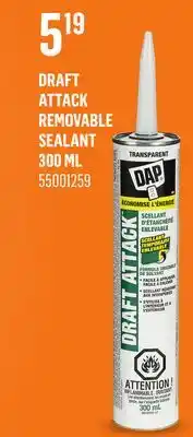 Canac Draft Attack Removable Sealant 300ml offer