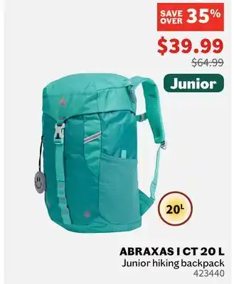 Sports Experts MCKINLEY - Abraxas I CT 20 L - Junior hiking backpack offer