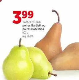 Avril poires Bartlett ou poires Bosc bios offer