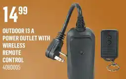 Canac Outdoor 13 A Power Outlet With Wireless Remote Control offer