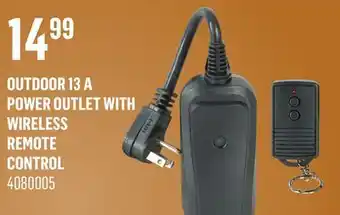 Canac Outdoor 13 A Power Outlet With Wireless Remote Control offer