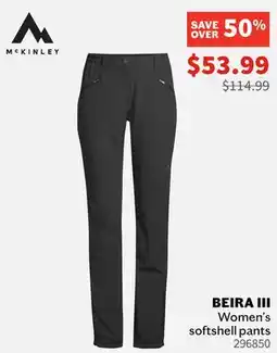 Sports Experts MCKINLEY - Beira III - Women's softshell pants offer