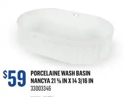 Canac Porcelaine Wash Basin offer