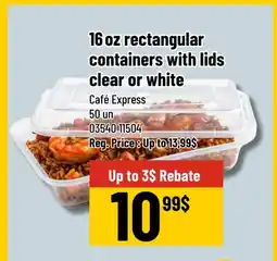 Mayrand Clear Rectangular 16oz 50 un Café Express offer
