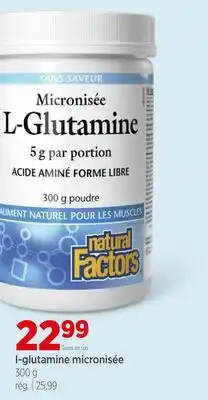 Avril L-GLUTAMINE MICRONISÉE offer