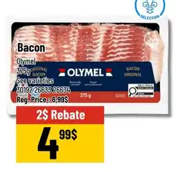 Mayrand Sliced Maple Bacon 375 g Olymel offer