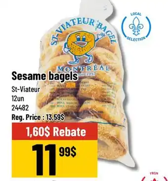 Mayrand Sesame Bagels x12 St-Viateur offer