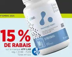 Avril Marque ATP LAB offer
