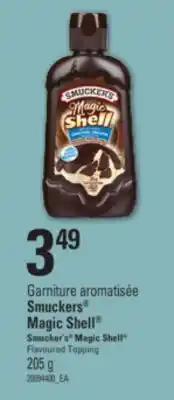 L'Intermarché GARNITURE AROMATISÉE MAGIC SHELL | MAGIC SHELL FLAVOURED TOPPING, 205 G offer