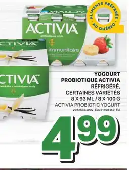 L'Intermarché YOGOURT PROBIOTIQUE | PROBIOTIC YOGURT, 8 X 93 ML / 8 X 100 G offer