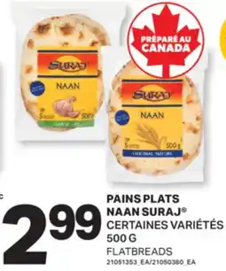 L'Intermarché PAINS PLATS NAAN | FLATBREADS, 500 G offer