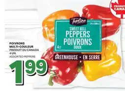 L'Intermarché POIVRONS MULTI-COULEUR | ASSORTED PEPPERS, 4 UN offer
